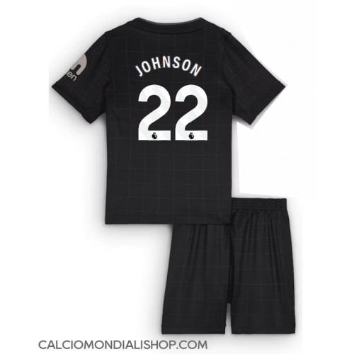 Maglie da calcio Tottenham Hotspur Brennan Johnson #22 Seconda Maglia Bambino 2025-26 Manica Corta (+ Pantaloni corti)